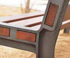 Retiro Steel and Timber Seat