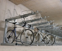 two tier cycle racks