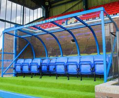 Sports dugout shelter for Macclesfield Football Club