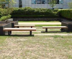 POC - Solo Bench without backrest  Corten/RAL coated