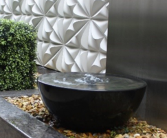 Water features improve air quality and humidity