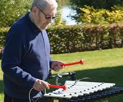 Elders Play Music Outdoors