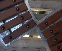Large wall mounted xylophone for musical play