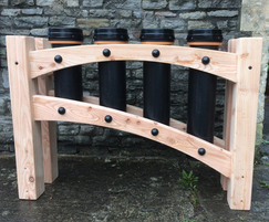 Arched framed pipe drums