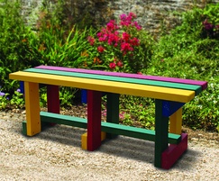 Colourful 100% Recycled Plastic Bench Seat