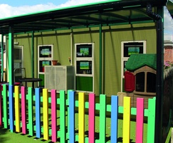 100% Recycled Plastic Colourful Picket Fencing
