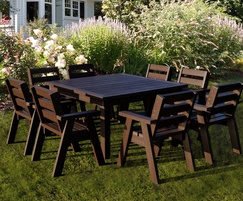 100% Recycled Plastic Crews Dining Table and Chair Set