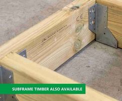 Traditional Timber Decking - Subframe timber available