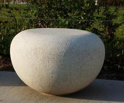 Cloud circular cast stone external seat