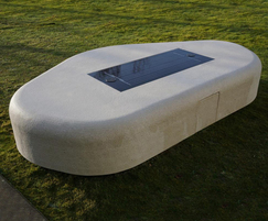 Nuton Solar bench with mobile charging points