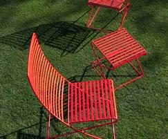 Parc Lounge Steel Chair