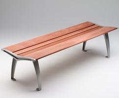 Austin Timber and Aluminium Bench without armrests