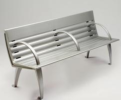 Austin Timber and Aluminium Bench with armrests