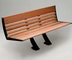 Austin Timber and Aluminium Bench without armrests