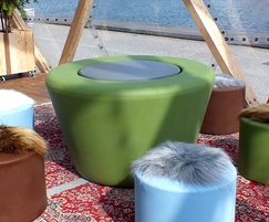 Loop Cone polyethylene outdoor table