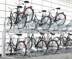 two tier cycle racks