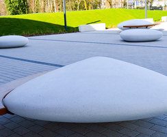 Stone seating for Montem Ice Arena, Slough