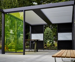 Upfit modular steel shelter by Landscape Forms