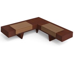 Norse modular bench - L shaped inside without backrest