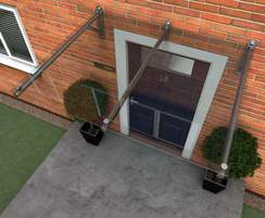 Type K Glass Door Entrance Canopy Dda Compliant House Of