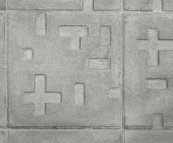 Complementary Piet Mondrian concrete tree paving