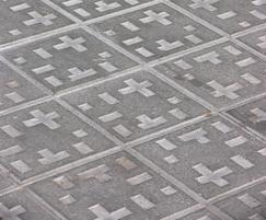 Complementary Piet Mondrian concrete paving
