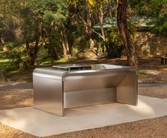 A-Series Double Bench accessible barbecue by Christie