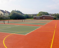 A customised handball training court was also created