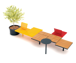 Pixel outdoor park tables