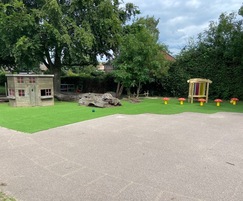 Outdoor seating area for primary school