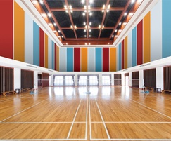 Serenity wall panels are ideal for sports halls