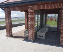 Bus Shelter concrete bench