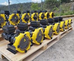 Peristaltic pumps for remote wastewater sampling