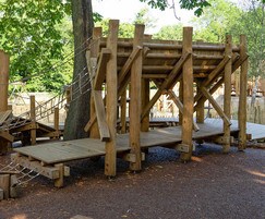 The Hillcoaster play structure made from robinia timber