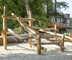 Log Climbing Frame No.2 for children aged 4+ years