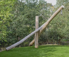 Robinia wood frame for swing