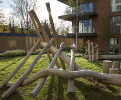Creating play equipment from robinia and oak