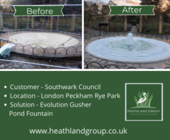Heathland Group: Evolution Gusher Fountain in Peckham Rye, London