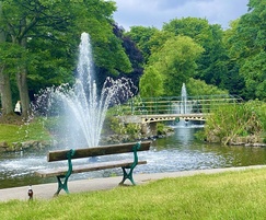 ss2 Aerating Delmar Lake Fountain in Pearson Park