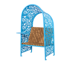 Shade Bench arbour-style outdoor seat with table