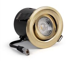 Brass adjustable high CRI LED downlight