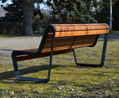 BOROLA park bench seat with backrest