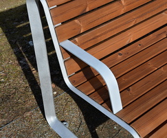 BOROLA bench - armrest detail