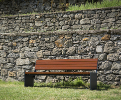 EKTA park bench with backrest - LEK1