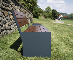 EKTA park bench with backrests - LEK3