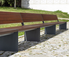 EKTA park bench with backrests - LEK5