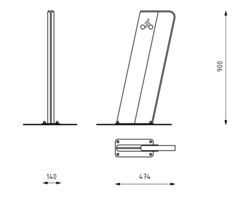 VELONE bicycle stand dimensions