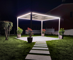 Kube free standing pergola with LED lighting