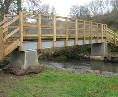 Pedestrian timber bridges