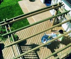 Q-Deck® York2 style softwood decking, smooth side
